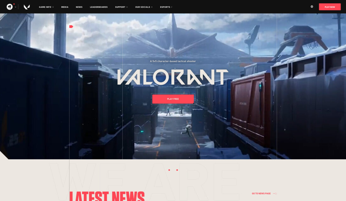 VALORANT: Riot Games’ competitive 5v5 character-based tactical shooter